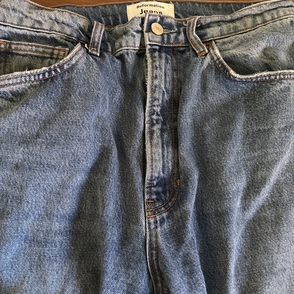 Reformation Wilder High Waist Wide Leg Jeans (Maldives)   MALDIVES, Size 29 Pr - Picture 3 of 5